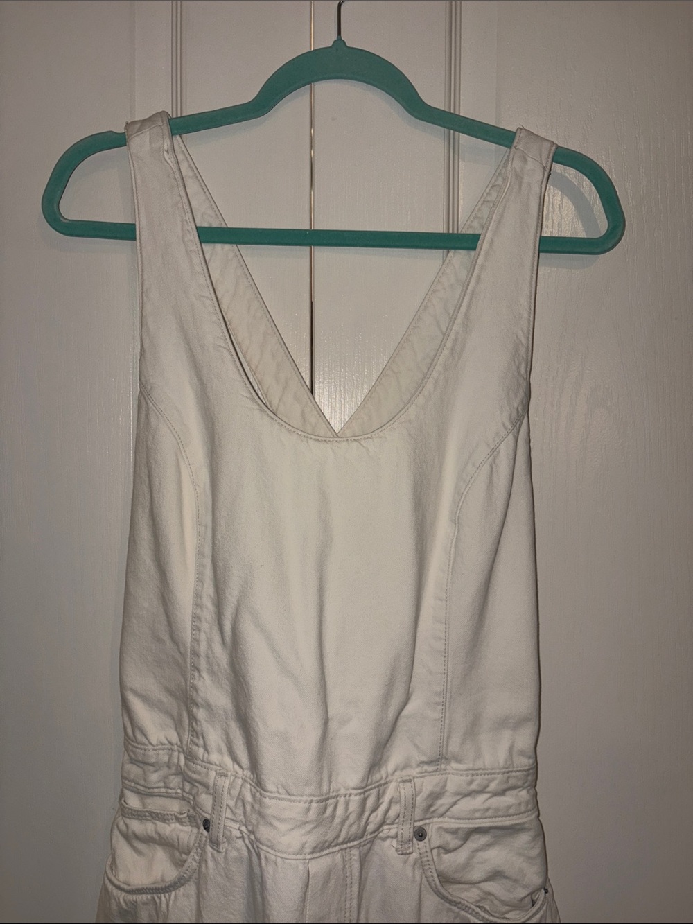 ZARA TRF DENIM STRAP JUMPSUIT size XL - Picture 8 of 13